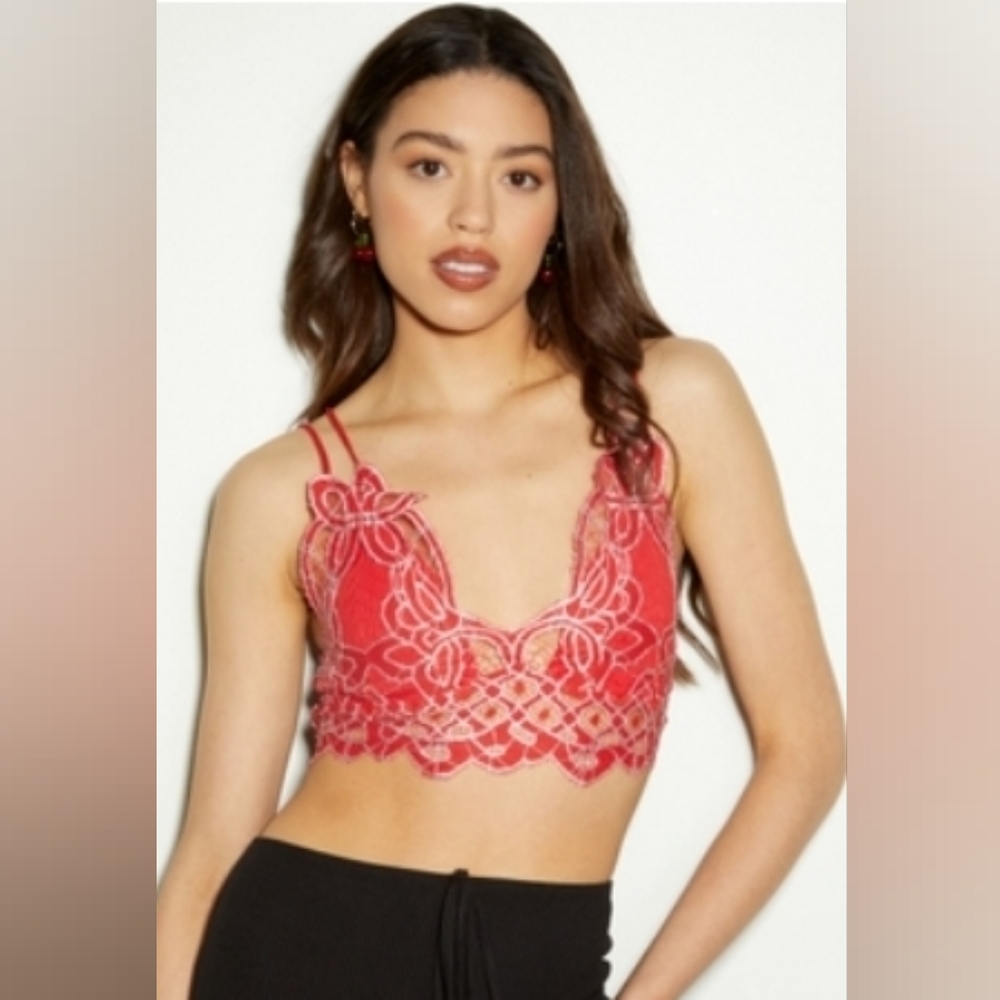 Rue 21 Red Contrast Bralette